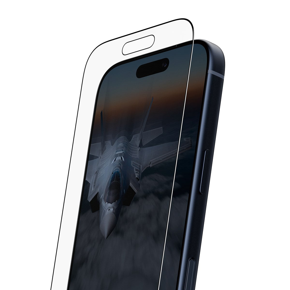 PanzerGlass® Stealth Displayschutz m. Schwarz Rahmen iPhone 17 Pro | Ultra-Wide Fit m. FASTFIT IN-A-BOX